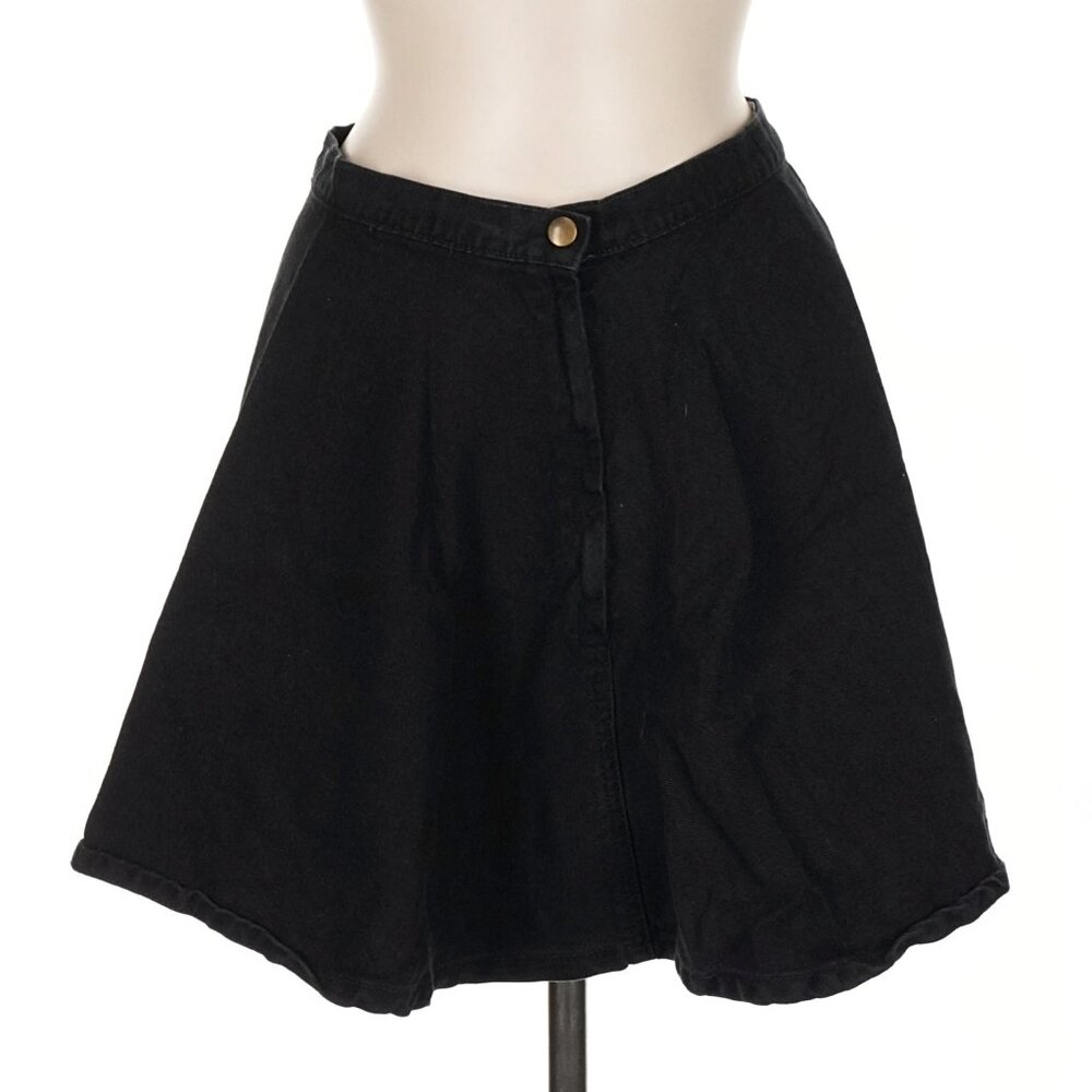 American Apparel Black Denim Skirt- 100% cotton